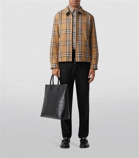 Burberry shadow reversible check jacket